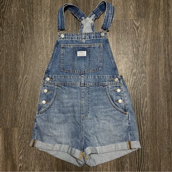 SOLD Levi’s Vintage Denim Shortalls Overalls - Picture 3 of 8